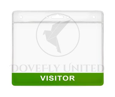 客製化LOGO印刷 彩條 PVC 透明識別證套 #DFL-414-2