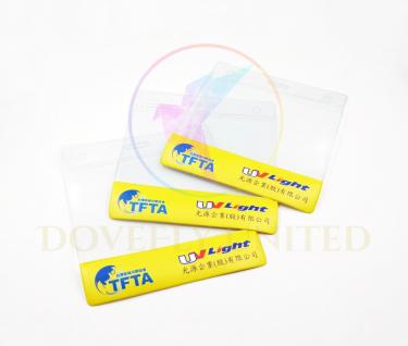 數位印刷 彩條 PVC 透明識別證套 #DF2354
