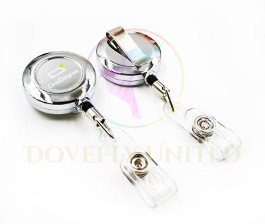 32&27mm 金屬鉻色 易拉扣 (標準背夾) (#RBR008-M )