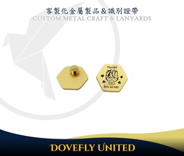 可愛烤漆徽章胸針定製