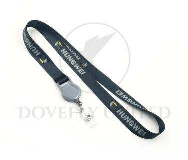 客製化 證件帶搭配可穿織帶伸縮扣 識別證伸縮扣環 (HTP20-73NM+RBR014)