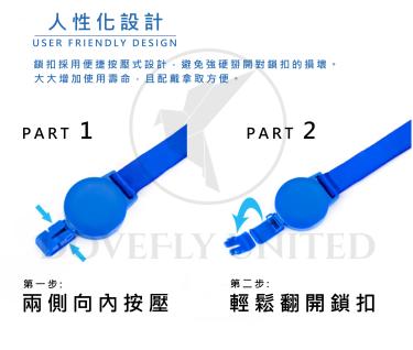 15mm織帶用 特殊鎖扣設計 可穿織帶伸縮拉環 伸縮扣、伸縮夾、易拉扣、圓形易拉扣 #DF-7651