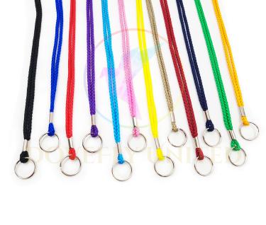 6mm經濟型圓帶 素色識別證帶批發 (配件:鑰匙圈)(CL06KR)