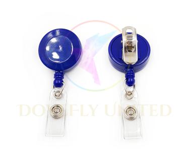 32mm 圓形伸縮易拉扣 ( 360° 旋轉金屬夾+PVC條扣) (#RBR002)