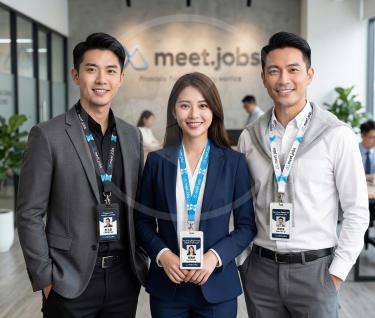 求職平台 多色不同部門熱轉印識別證帶客製 多色印刷設計 (標準配件) (HTP20-22)