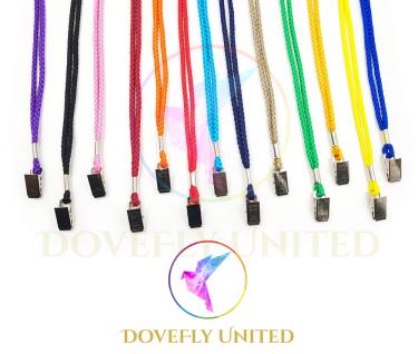 6mm經濟型圓帶 素色識別證帶批發 (配件: 夾子)