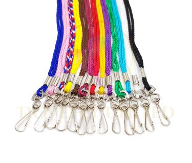 6mm經濟型圓帶 素色識別證帶批發 (配件: 鉤子)