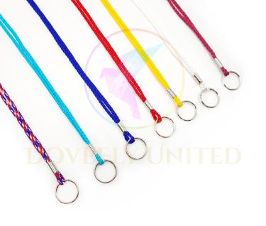 3mm經濟型圓帶 素色識別證帶批發 (配件:鑰匙圈)(CL03KR)