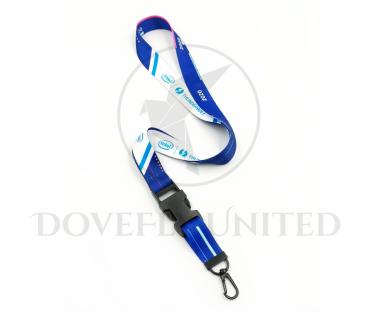 識別證帶插扣/安全扣 熱轉印刷+鎖式鉗扣 (HTP20-33NM)