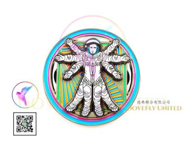 NASA 造型LOGO 客製化 金屬胸章 工廠生產