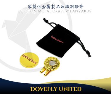 客製各式外形造型帽夾 專業高爾夫球帽夾工廠