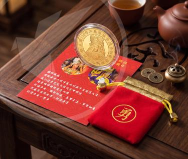 白沙屯徒步進香 紀念錢母代工 絨布帶客製化燙金 紙卡訂製
