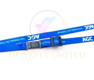 窄版可調整印刷識別帶 客製化織帶 (調整日型環+安全扣) (HTP10-61NM)