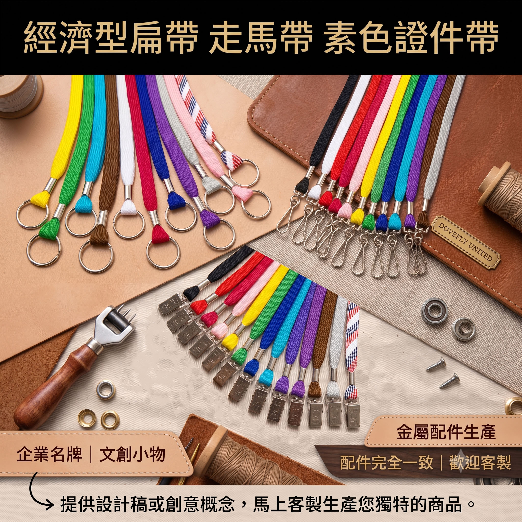 素色編織扁帶